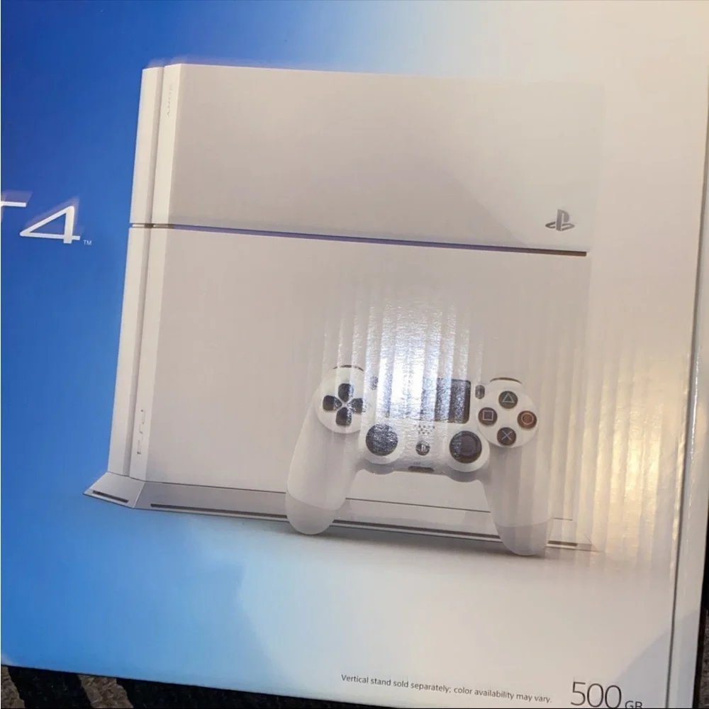 PS4 console with controllers
